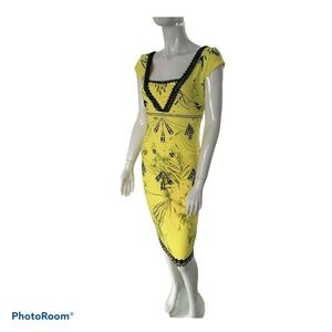 New Stretch Pencil Dress Multicolor Size 4-6 Party